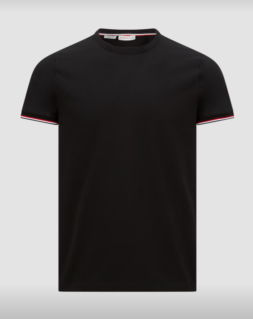 Moncler Tricolor-Trimmed T-Shirt