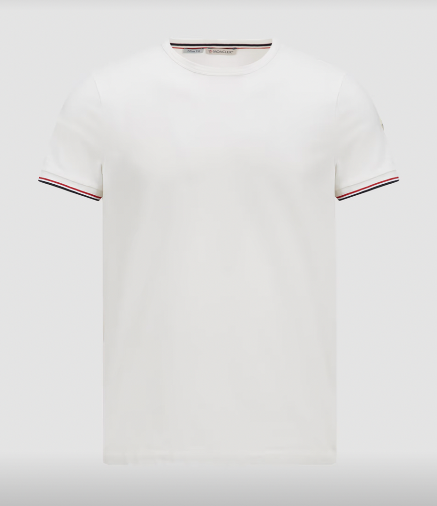 Moncler Tricolor-Trimmed T-Shirt