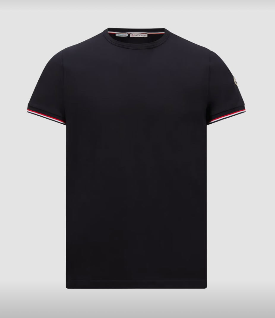 Moncler Tricolor-Trimmed T-Shirt
